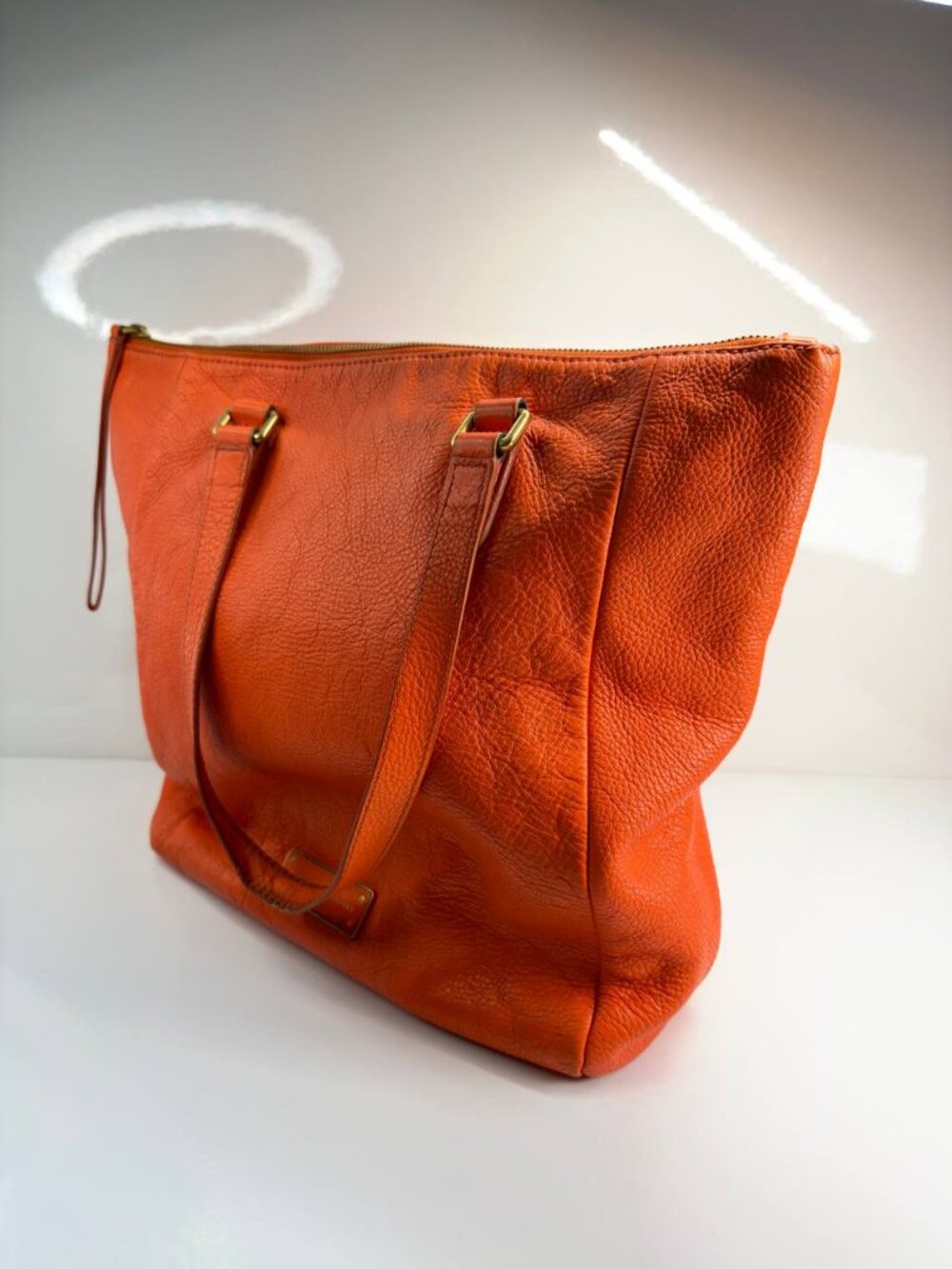 Marc Jacobs Leather Tote Bag – Orange - Picture 5 of 14